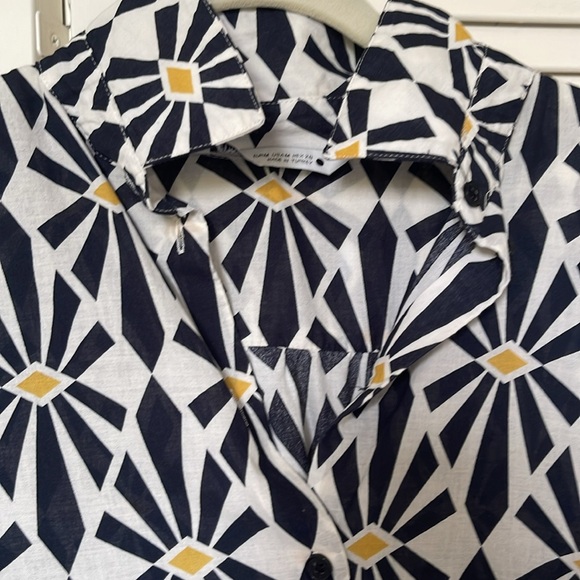 ZARA COTTON MIDI DRESS - Picture 7 of 8